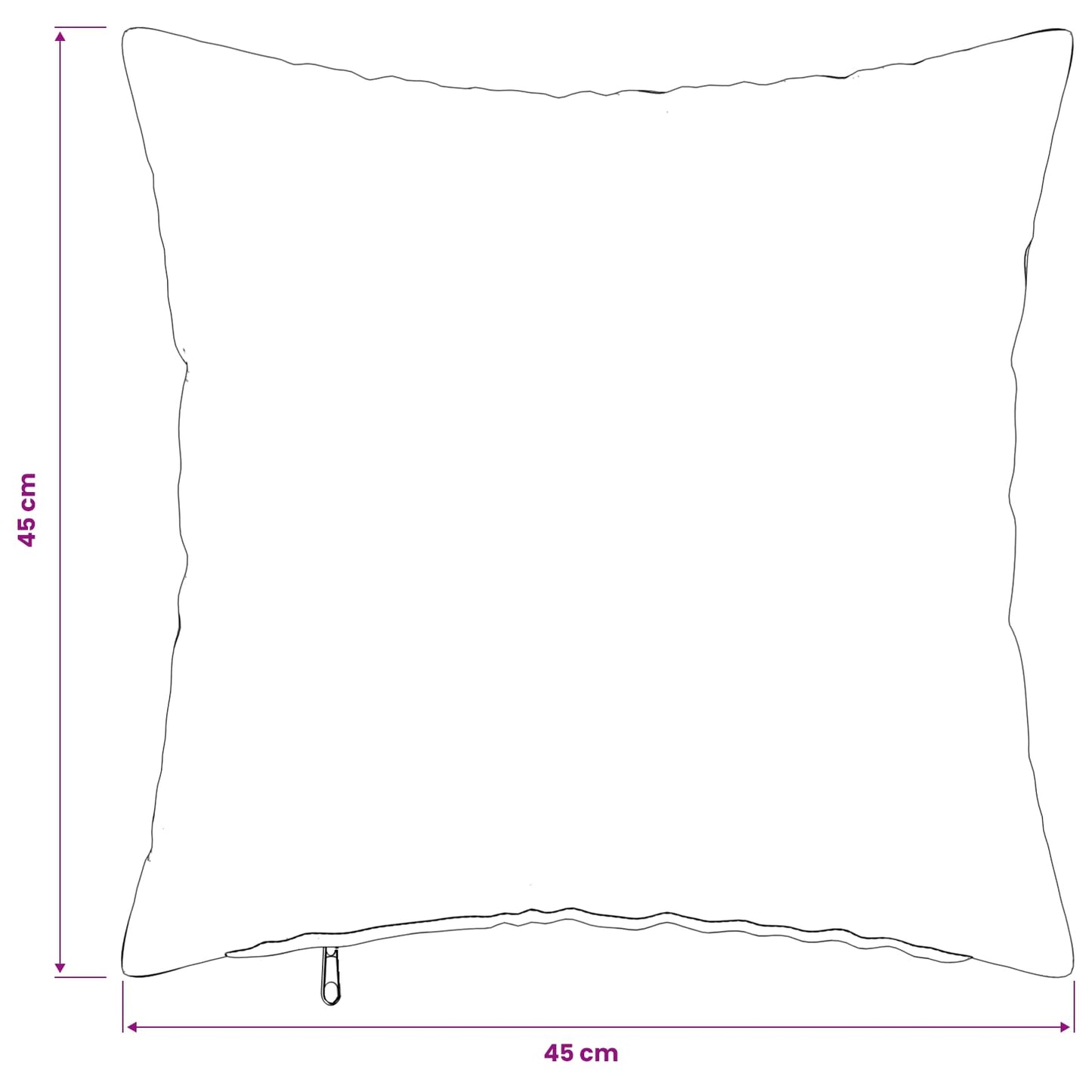 Cushion Cover 2 pcs HEERLEN Cream 45 x 45 cm Bouclé