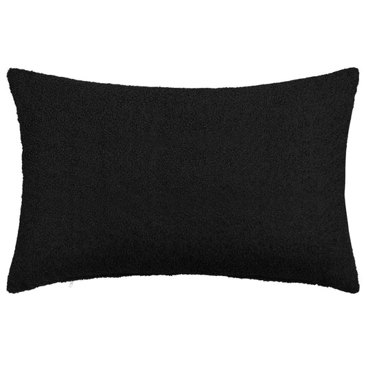 Cushion Cover 6 pcs HEERLEN Black 50 x 75 cm Bouclé
