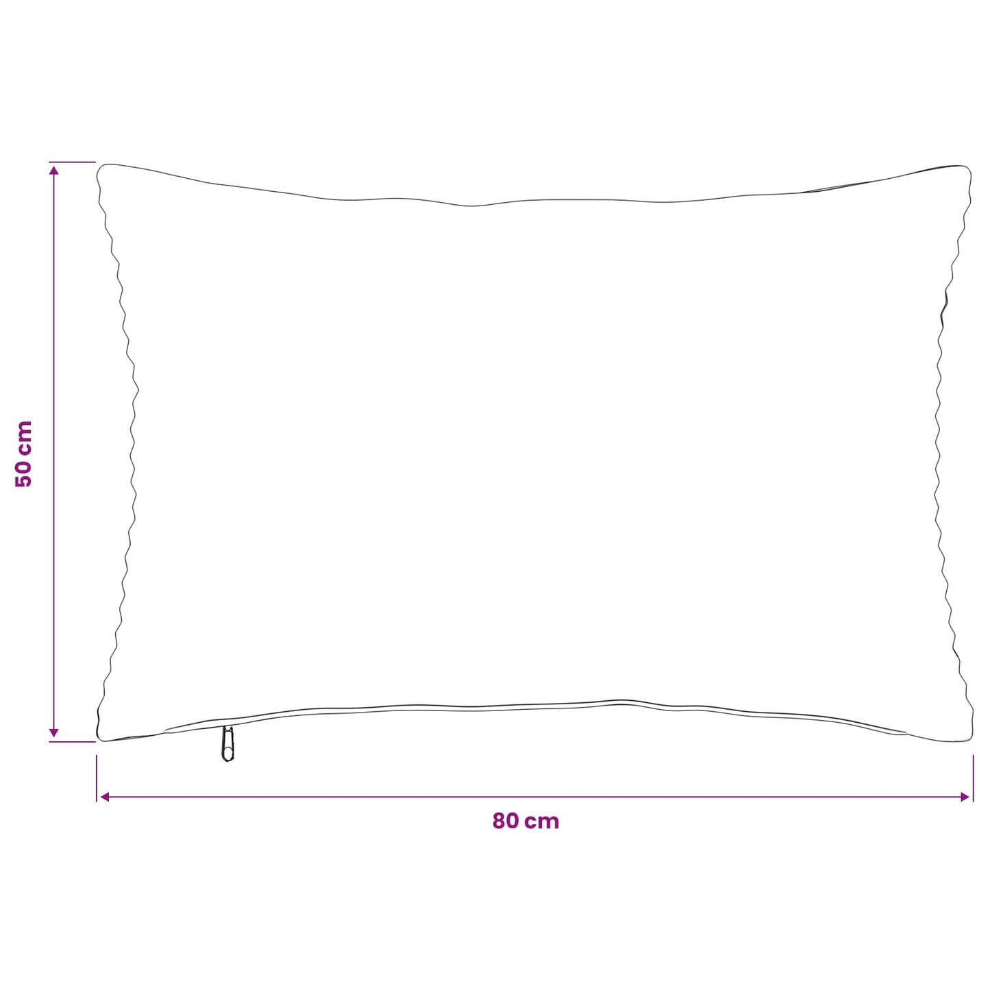 Cushion Cover 6 pcs HEERLEN Green 50 x 80 cm Corduroy