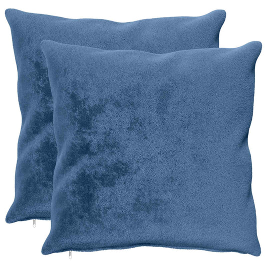 Cushion Cover 2 pcs HEERLEN Light Blue 80 x 80 cm Flannel