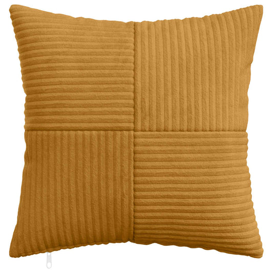Cushion Cover 2 pcs ALMELO Yellow 40 x 40 cm Corduroy