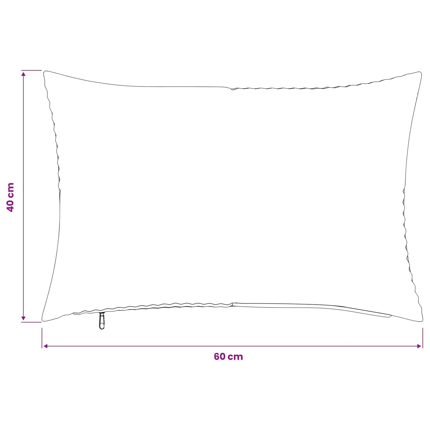 Cushion Cover 2 pcs ALMELO Light Grey 40 x 60 cm Corduroy