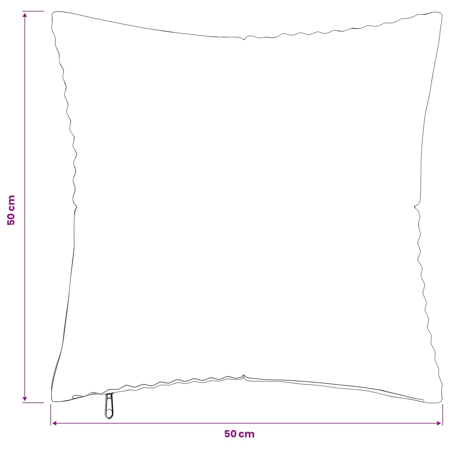 Cushion Cover 2 pcs ALMELO Dark Grey 50 x 50 cm Corduroy