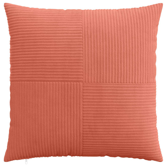Cushion Cover 6 pcs ALMELO Red Orange 60 x 60 cm Corduroy