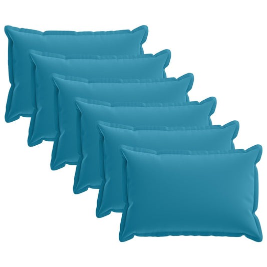 Cushion Cover 6 pcs HOUTEN Light Blue 30 x 50 cm Polyester
