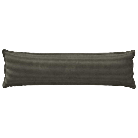 Cushion Cover 2 pcs HOUTEN Anthracite 40 x 145 cm Corduroy