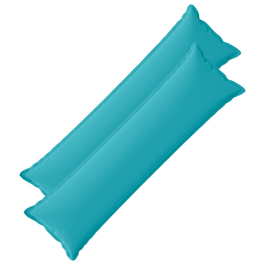 Cushion Cover 2 pcs HOUTEN Turquoise 40 x 145 cm Polyester