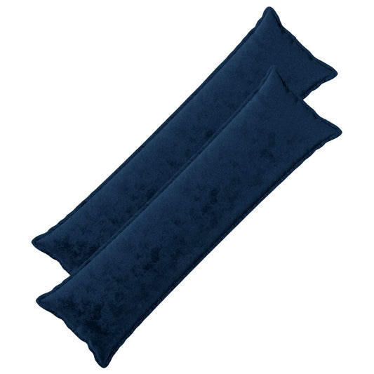 Cushion Cover 2 pcs HOUTEN Navy Blue 40 x 145 cm Flannel
