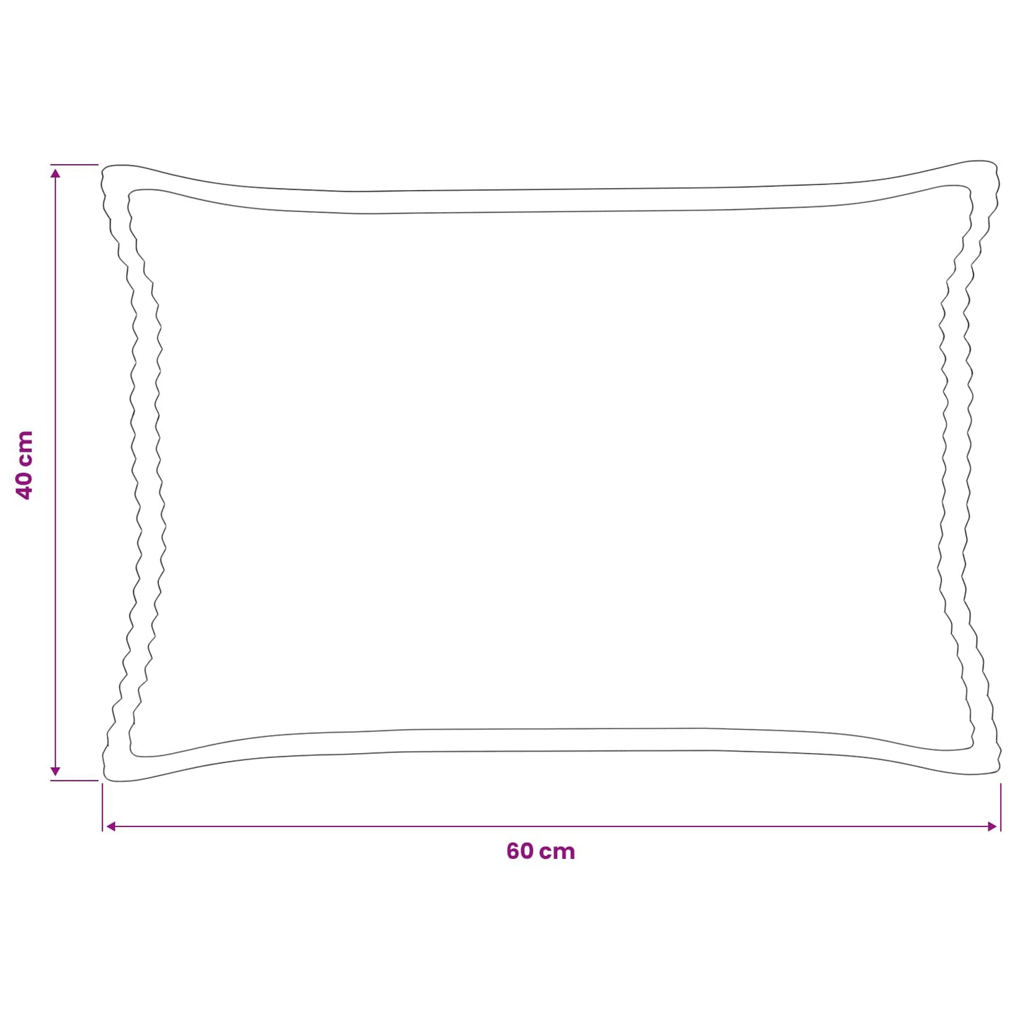 Cushion Cover 2 pcs HOUTEN Blue 40 x 60 cm Corduroy