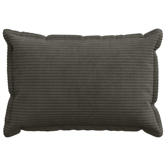 Cushion Cover 2 pcs HOUTEN Anthracite 40 x 60 cm Corduroy