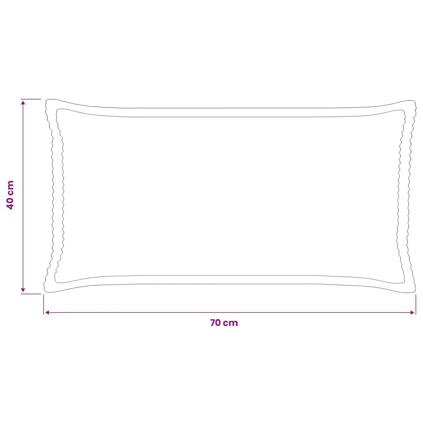 Cushion Cover 2 pcs HOUTEN Cream 40 x 70 cm Corduroy