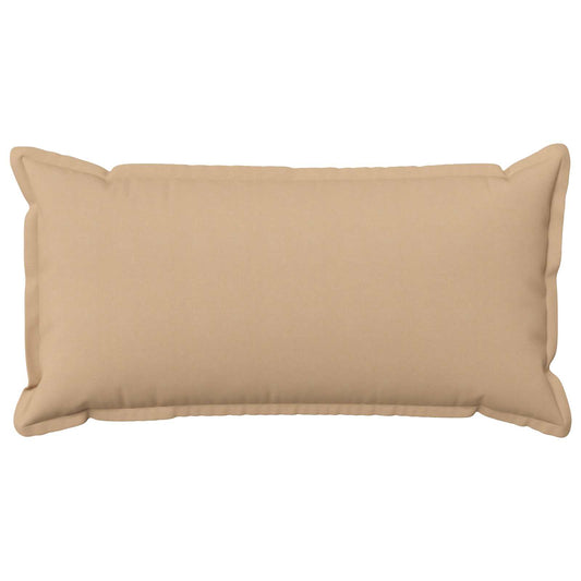 Cushion Cover 2 pcs HOUTEN Cream 40 x 80 cm Faux Linen