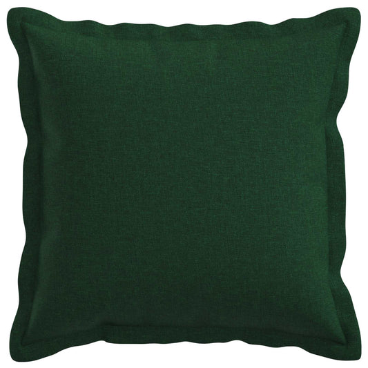 Cushion Cover 6 pcs HOUTEN Dark Green 50 x 50 cm Faux Linen