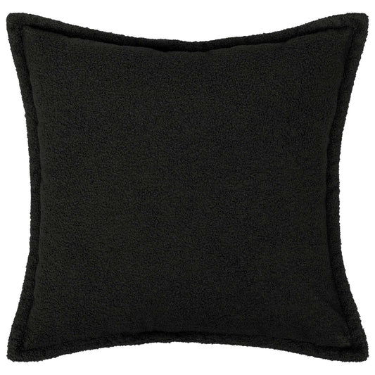 Cushion Cover 6 pcs HOUTEN Black 50 x 50 cm Bouclé