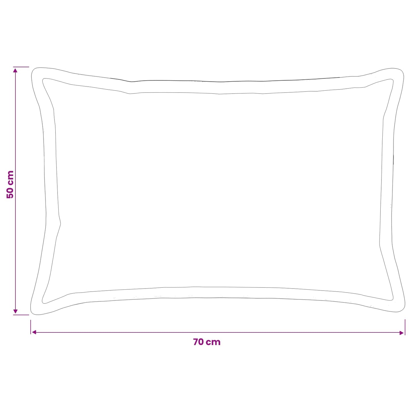Cushion Cover 2 pcs HOUTEN Dark Grey 50 x 70 cm Faux Rabbit Fur