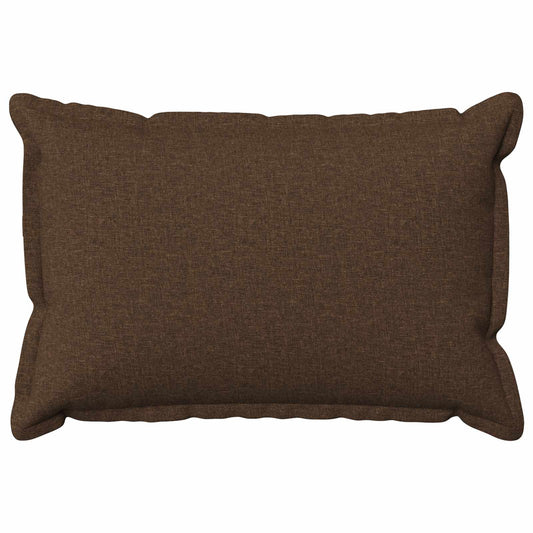 Cushion Cover 6 pcs HOUTEN Brown 50 x 75 cm Faux Linen
