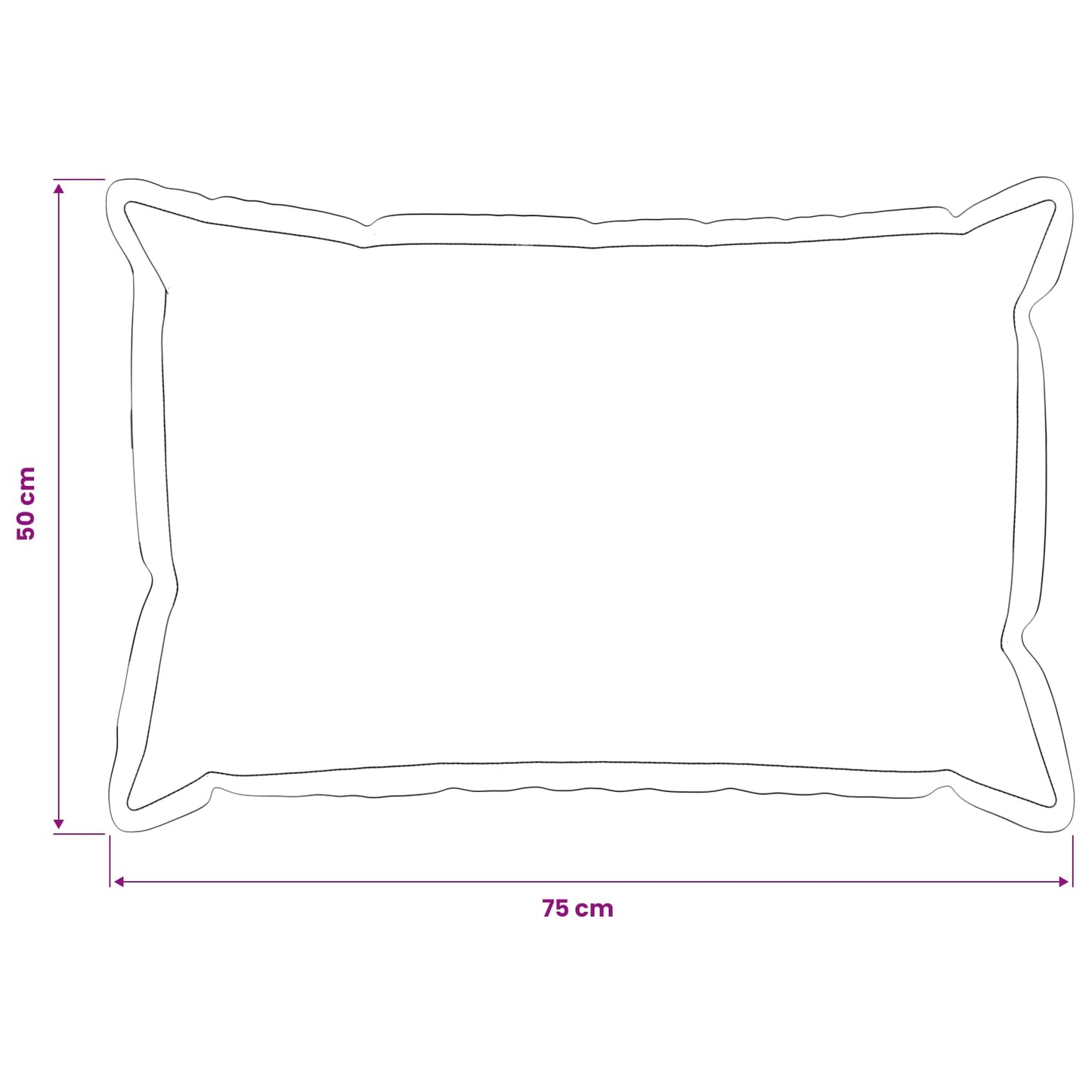 Cushion Cover 2 pcs HOUTEN Light Grey 50 x 75 cm Bouclé
