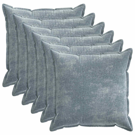 Cushion Cover 6 pcs HOUTEN Light Blue 55 x 55 cm