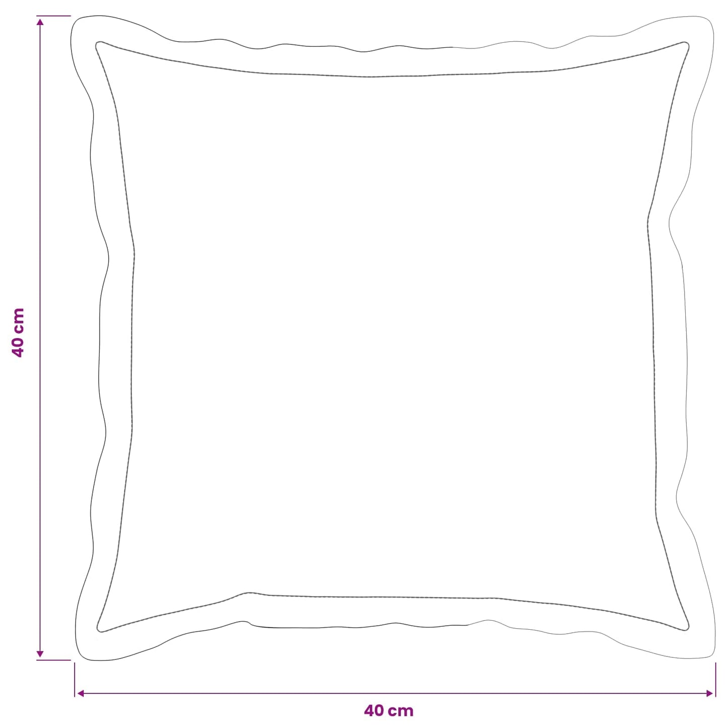 Cushion Cover 6 pcs HOUTEN Red 65 x 65 cm Polyester