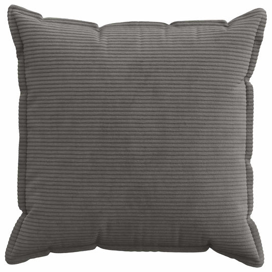 Cushion Cover 2 pcs HOUTEN Dark Grey 70 x 70 cm Corduroy