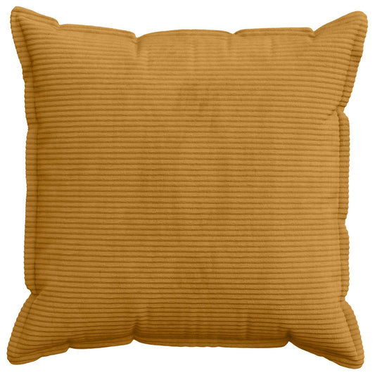 Cushion Cover 6 pcs HOUTEN Yellow 80 x 80 cm Corduroy