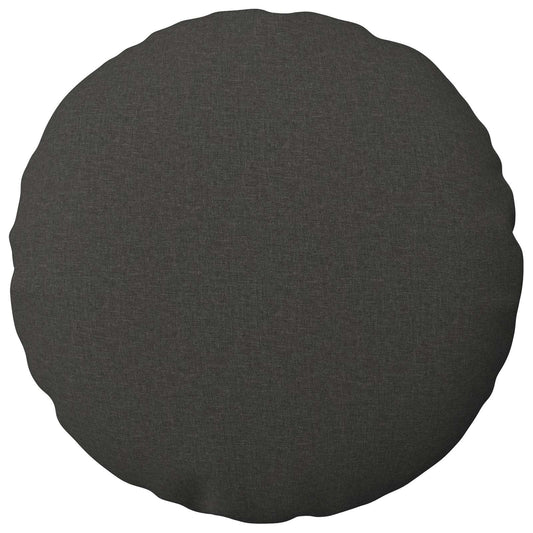 Cushion Cover 2 pcs HEERLEN Dark Grey Ø 40 cm Fabric