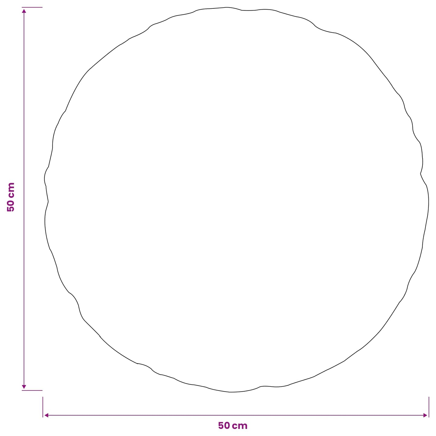 Cushion Cover 6 pcs HEERLEN Light Green Ø 50 cm PV Fleece