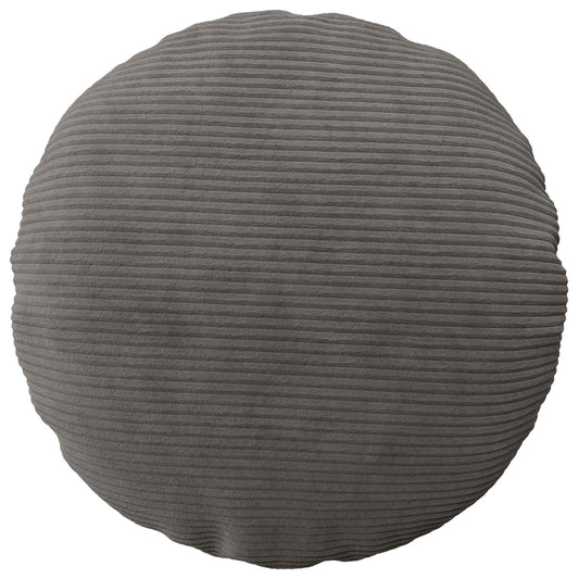 Cushion Cover 2 pcs HEERLEN Dark Grey Ø 60 cm Corduroy