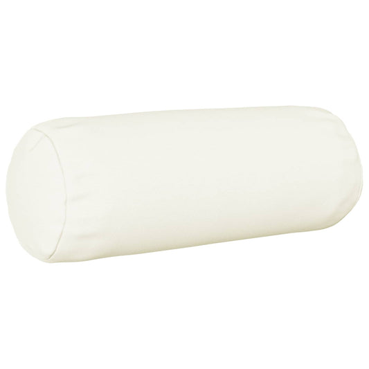 Cushion Cover 2 pcs HEERLEN White Ø 15 x 40 cm Fabric