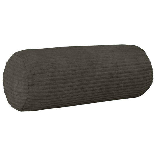 Cushion Cover 6 pcs HEERLEN Anthracite Ø 15 x 40 cm Corduroy
