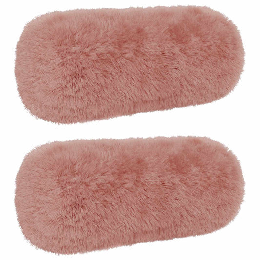 Cushion Cover 2 pcs HEERLEN Pink Ø 15 x 40 cm PV Fleece