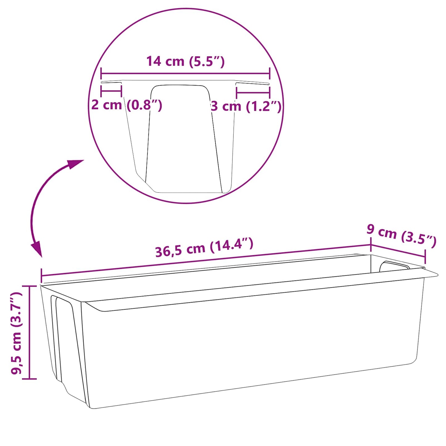 Flower Boxes for Euro Pallets 12 pcs Brown 36.5 x 14 x 9.5 cm