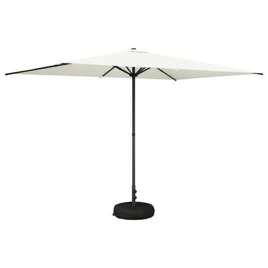 Garden Parasol with Base 200 x 300 cm Polyester Rectangular