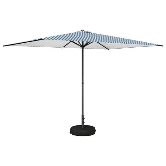 Garden Parasol with Base 200 x 300 cm Polyester Rectangular