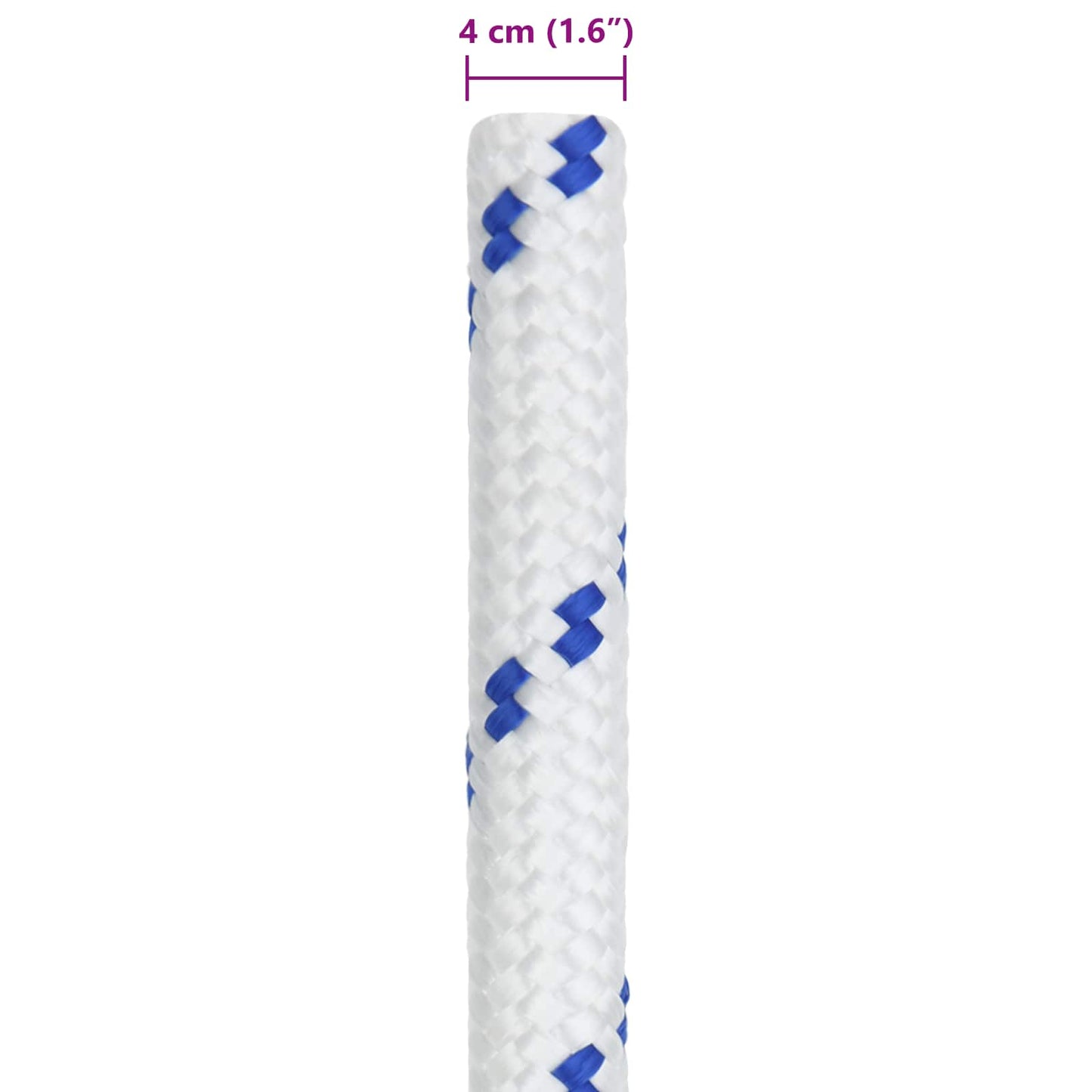 Boat Rope 4 mm 5 m White and Blue