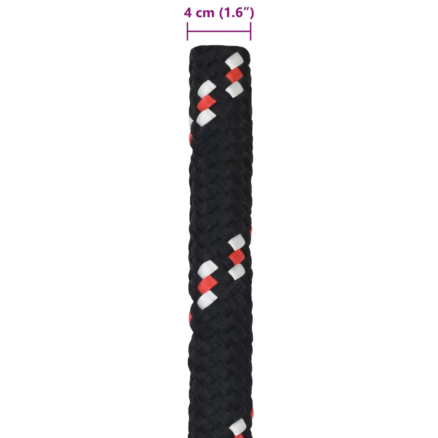 Boat Rope 4 mm 25 m Black and Red