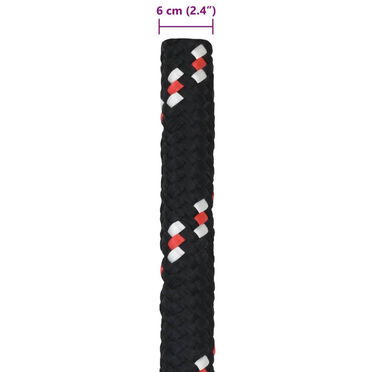 Boat Rope 6 mm 10 m Black and Red