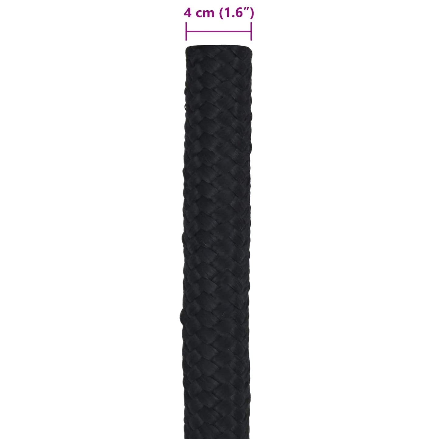 Boat Rope 4 mm 5 m Black