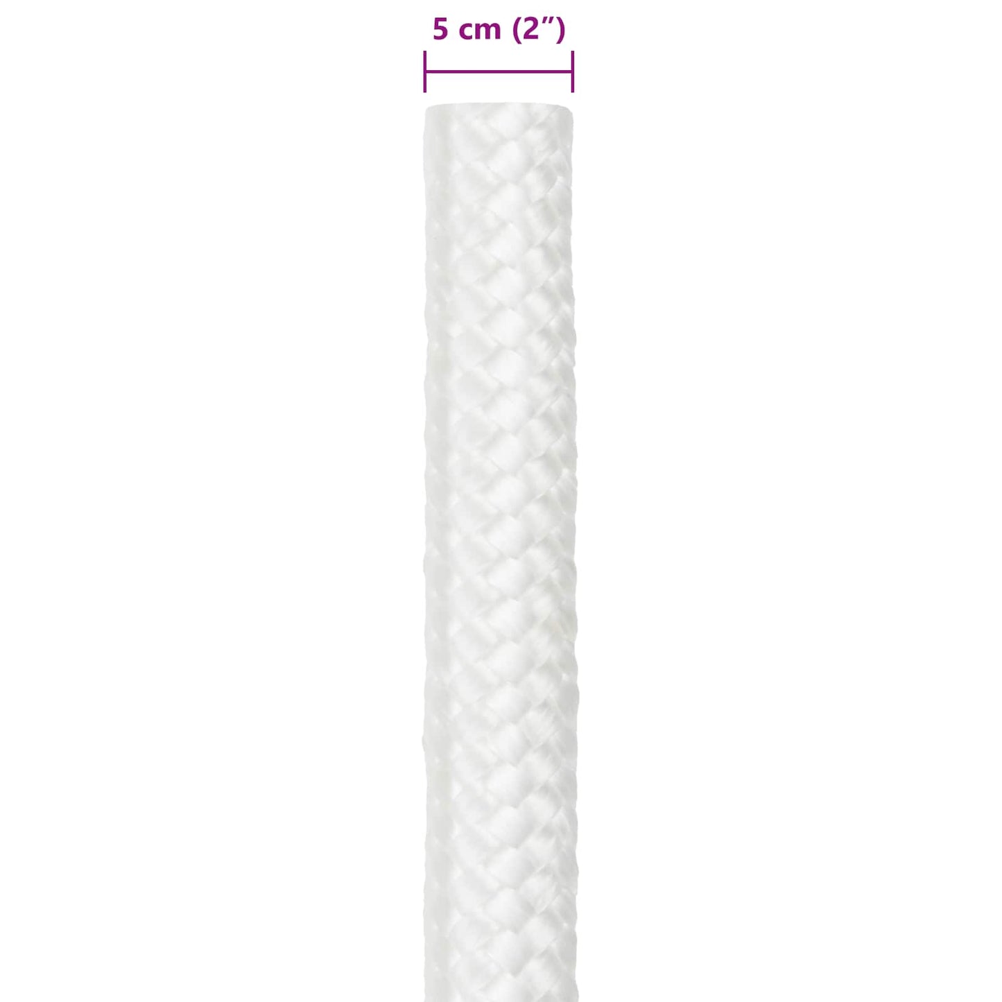 Boat Rope 5 mm 5 m White