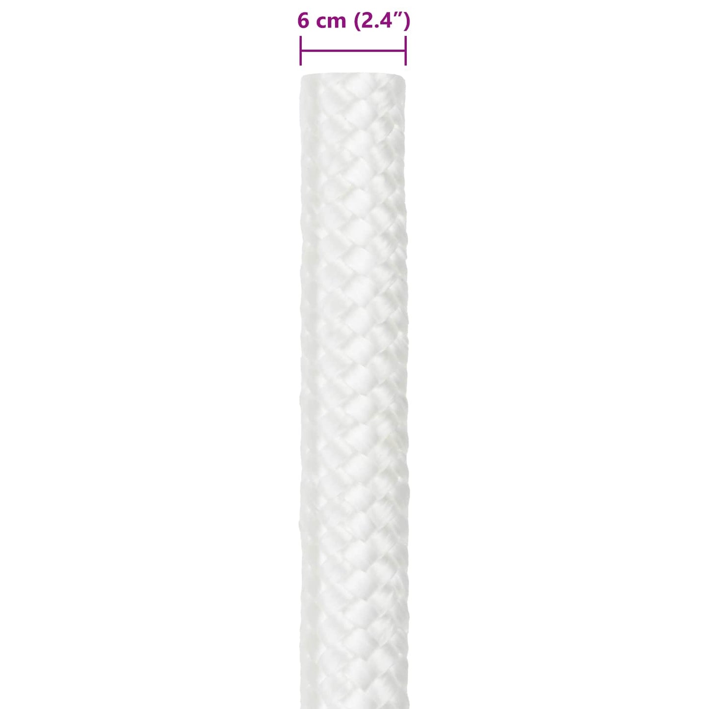 Boat Rope 6 mm 10 m White