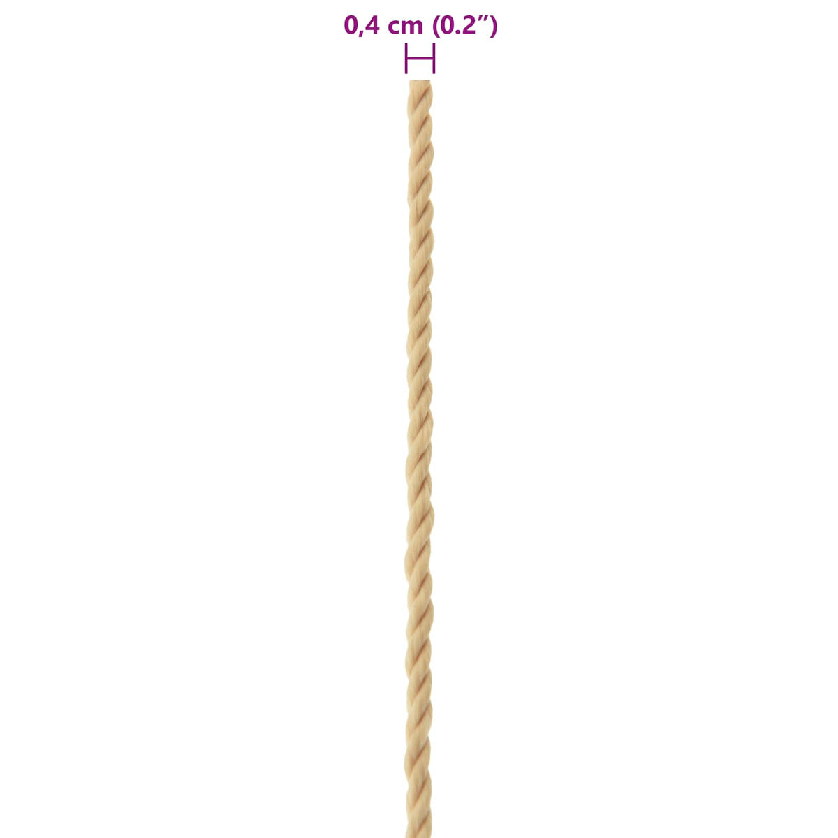 Boat Rope 0.4 mm 100 m Natural