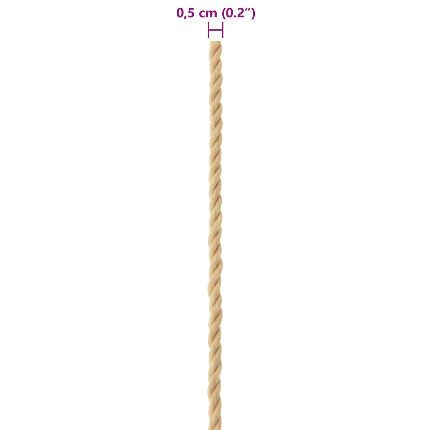 Boat Rope 5 mm 25 m Natural