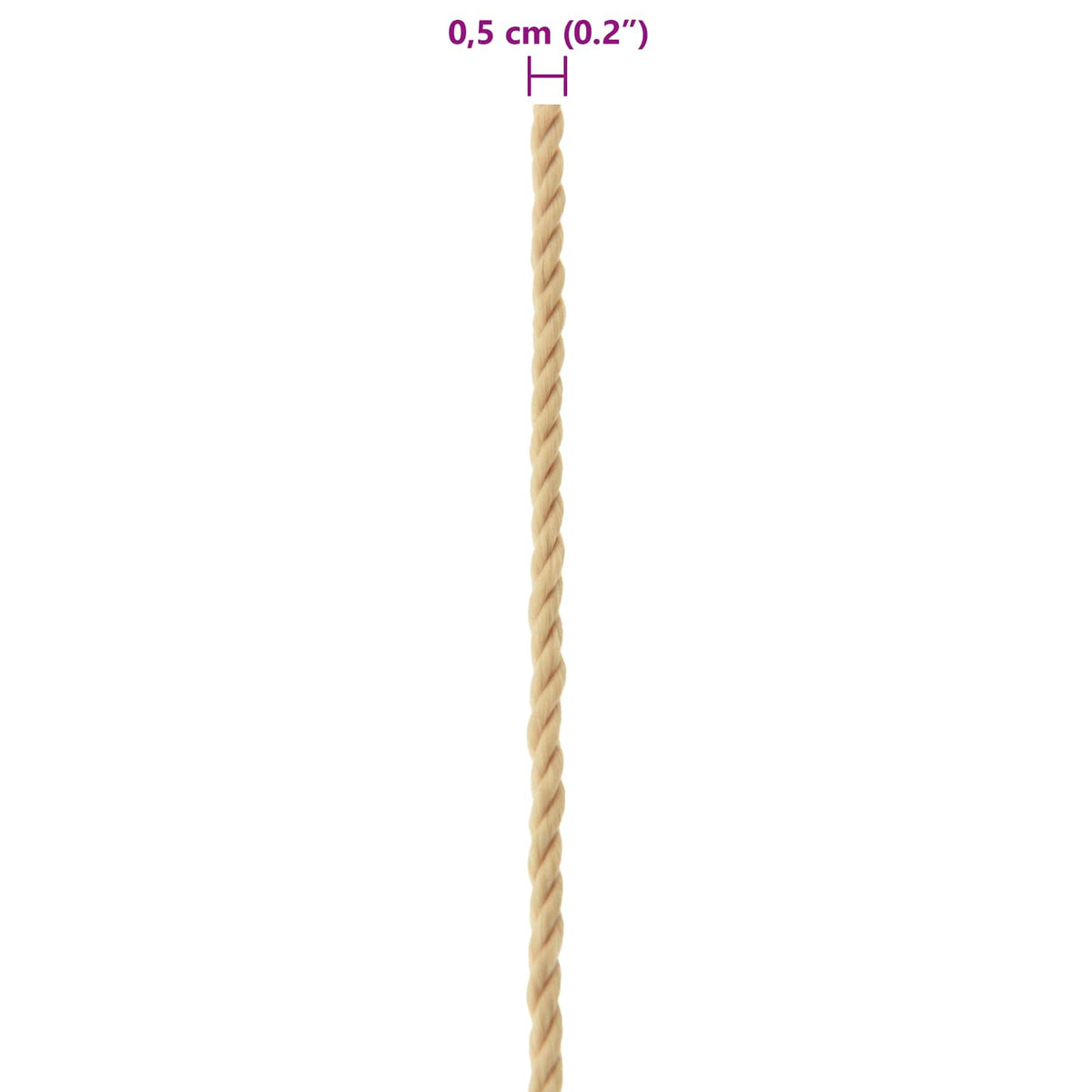 Boat Rope 0.5 mm 100 m Natural