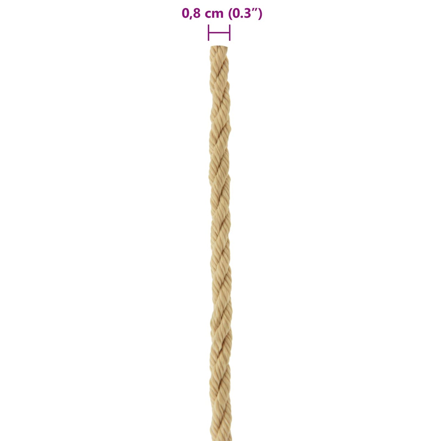 Boat Rope 8 mm 250 m Natural