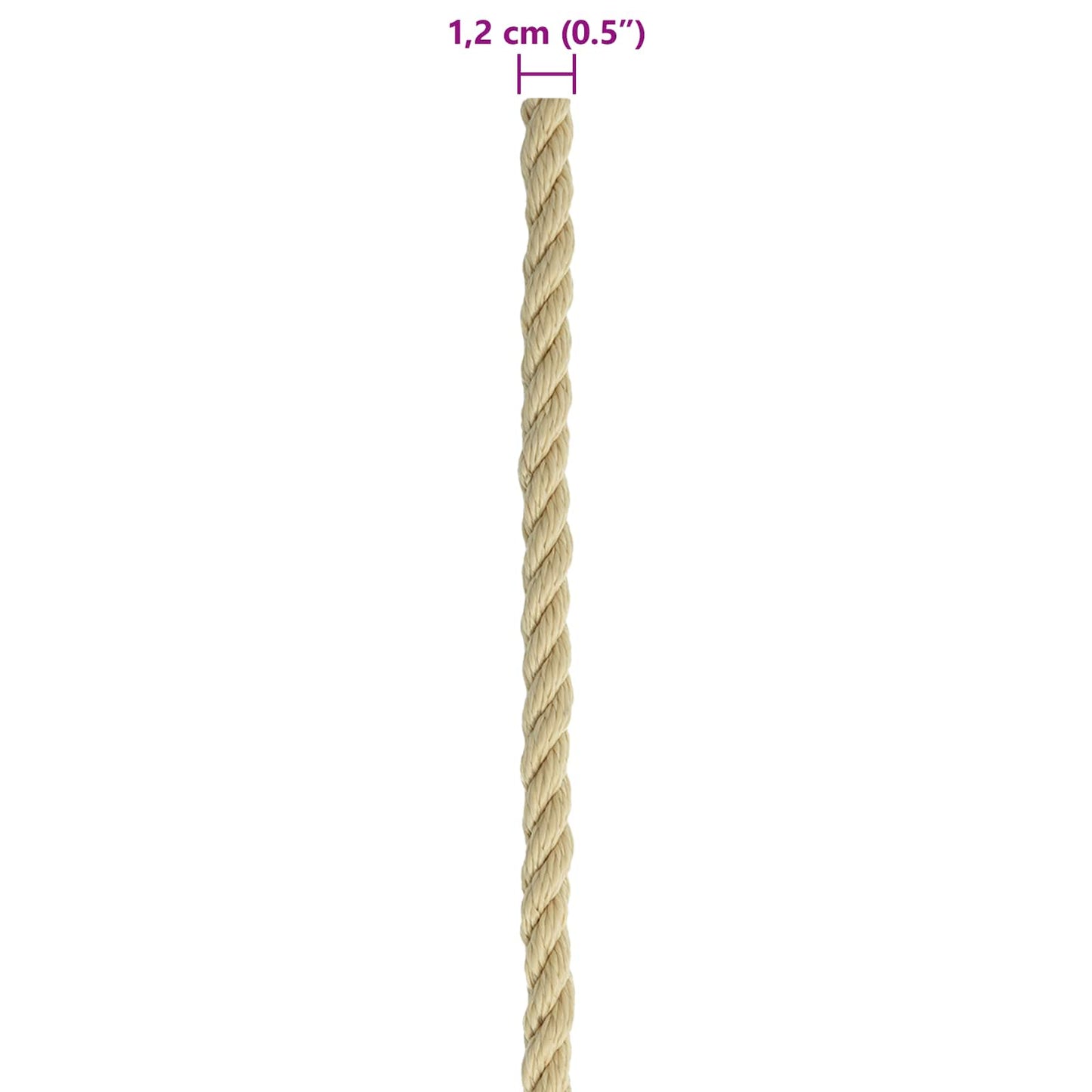 Boat Rope 12 mm 100 m Natural