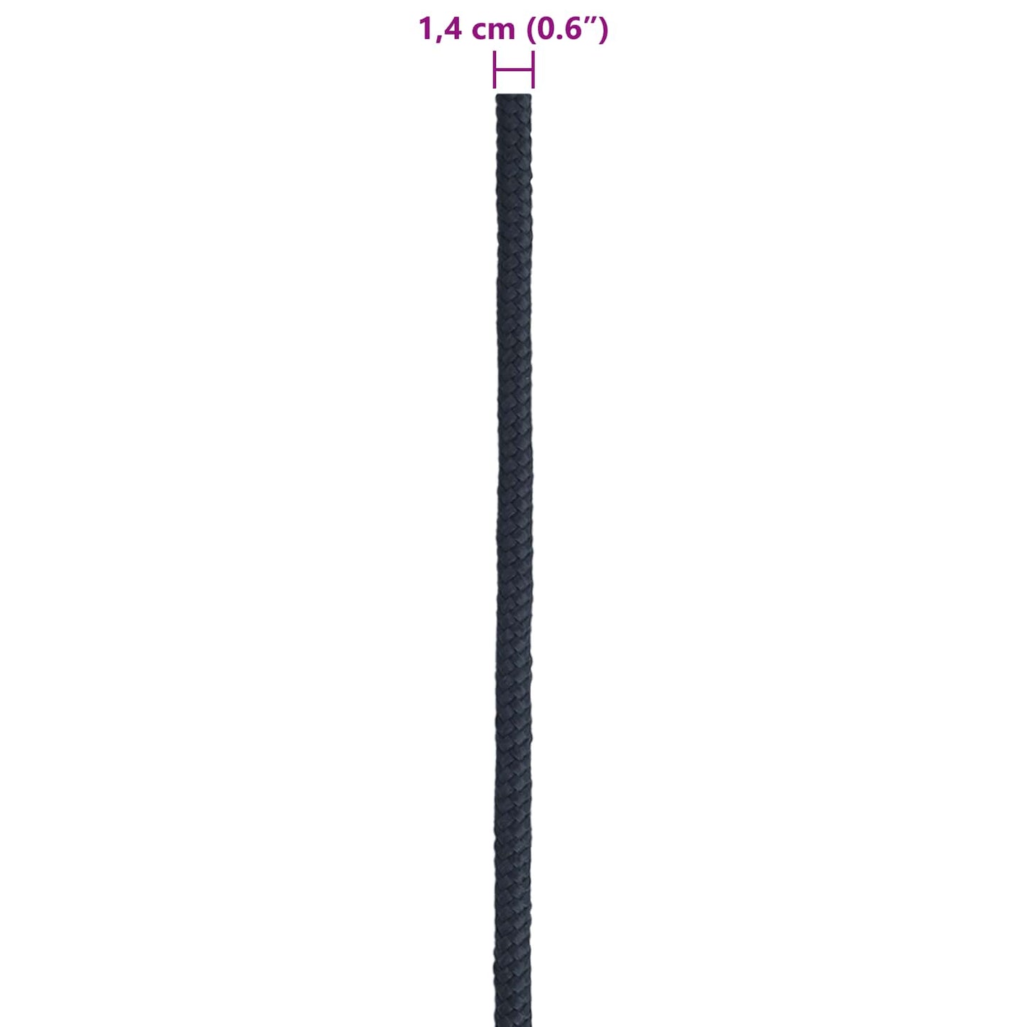 Boat Rope 1.4 mm 100 m Royal Blue Polyester