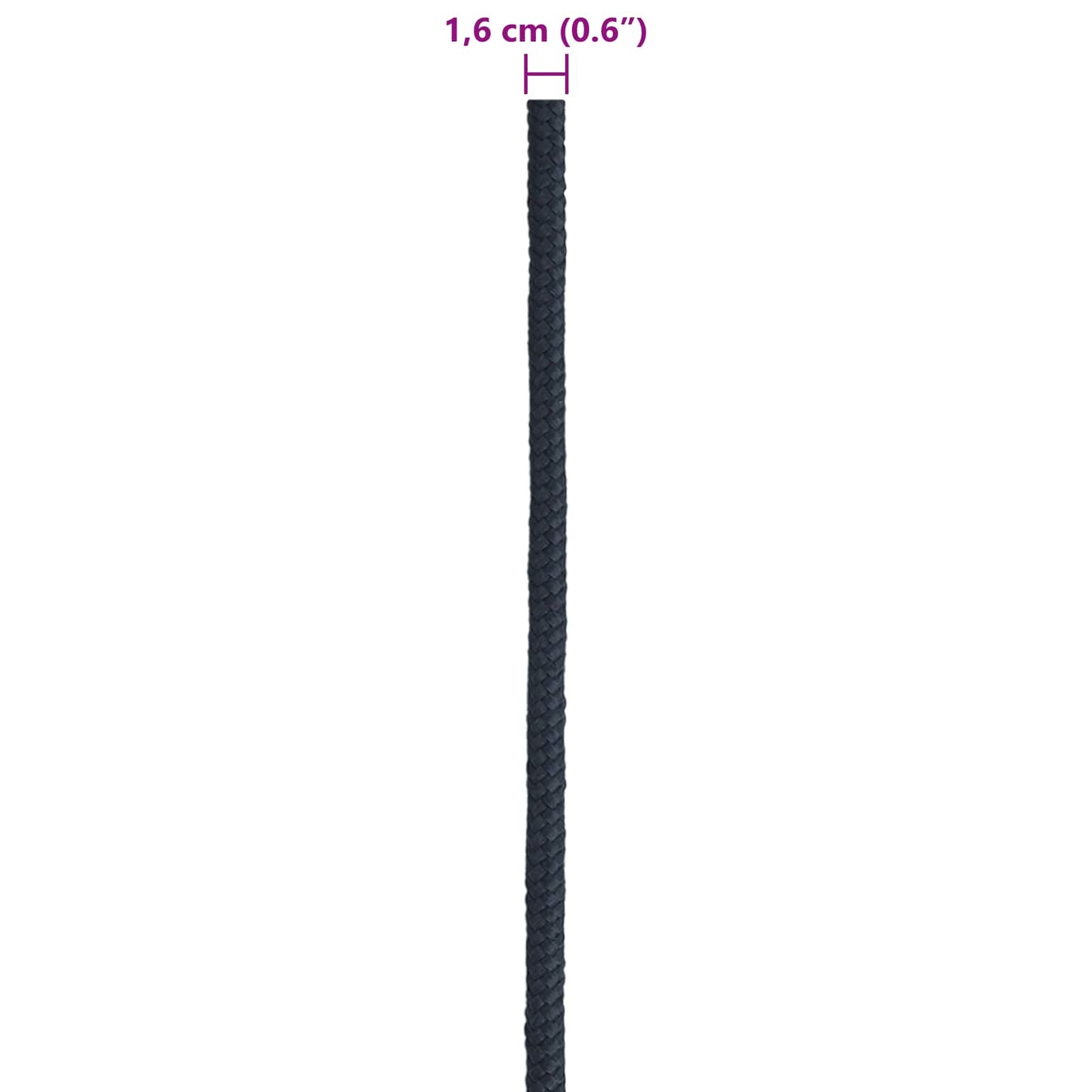 Boat Rope 1.6 mm 50 m Royal Blue Polyester