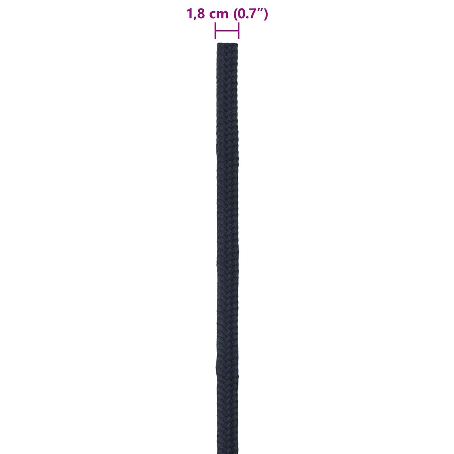 Boat Rope 1.8 mm 25 m Royal Blue Polyester