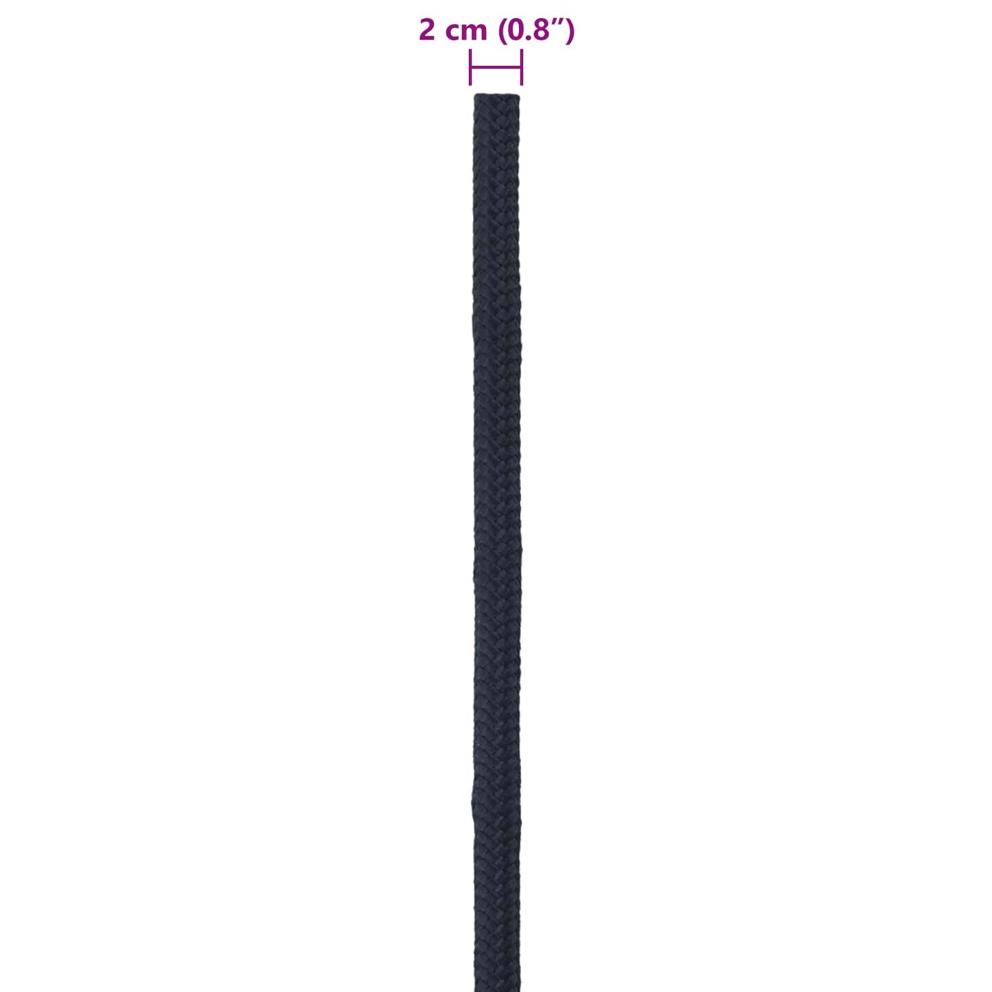 Boat Rope 2 mm 100 m Royal Blue Polyester
