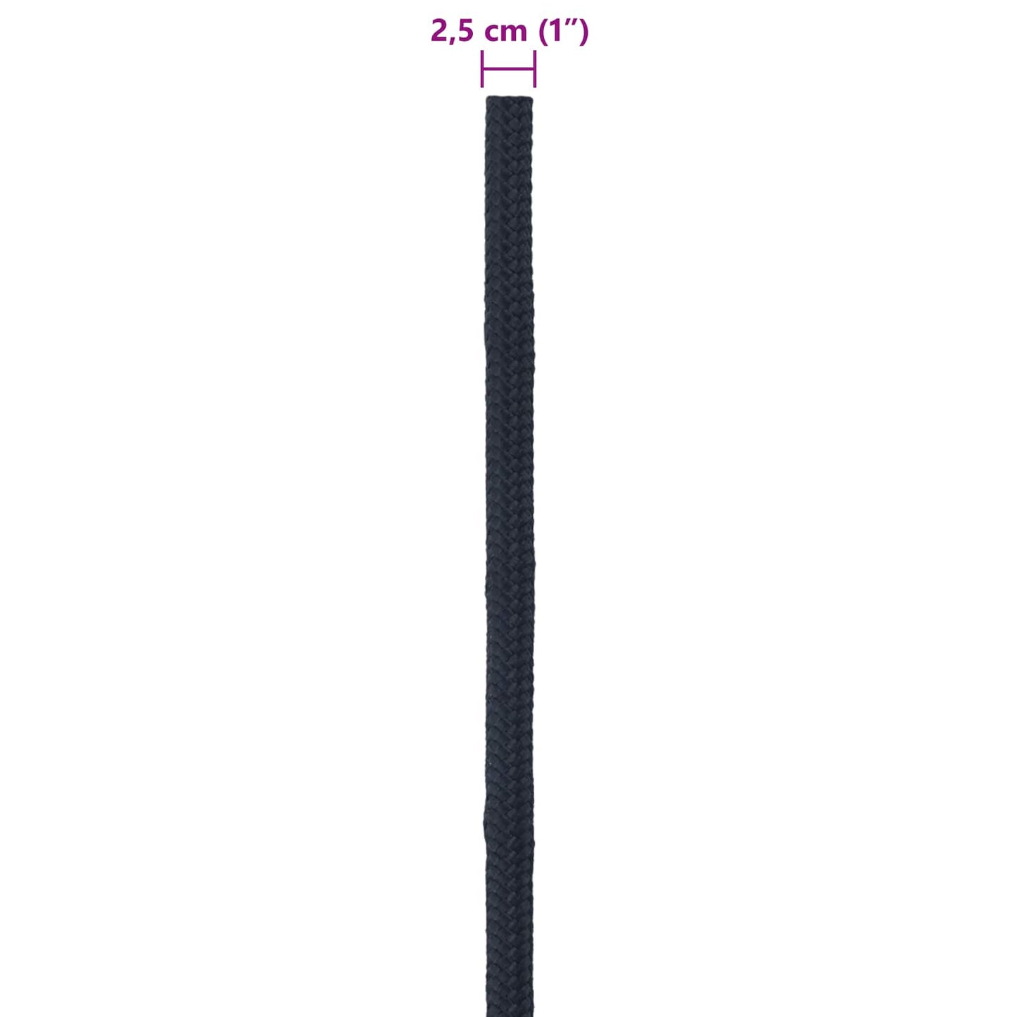 Boat Rope 2.5 mm 50 m Royal Blue Polyester